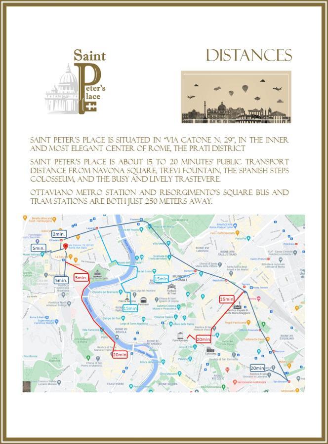 Saint Peter's Place Via Catone Appartamento *